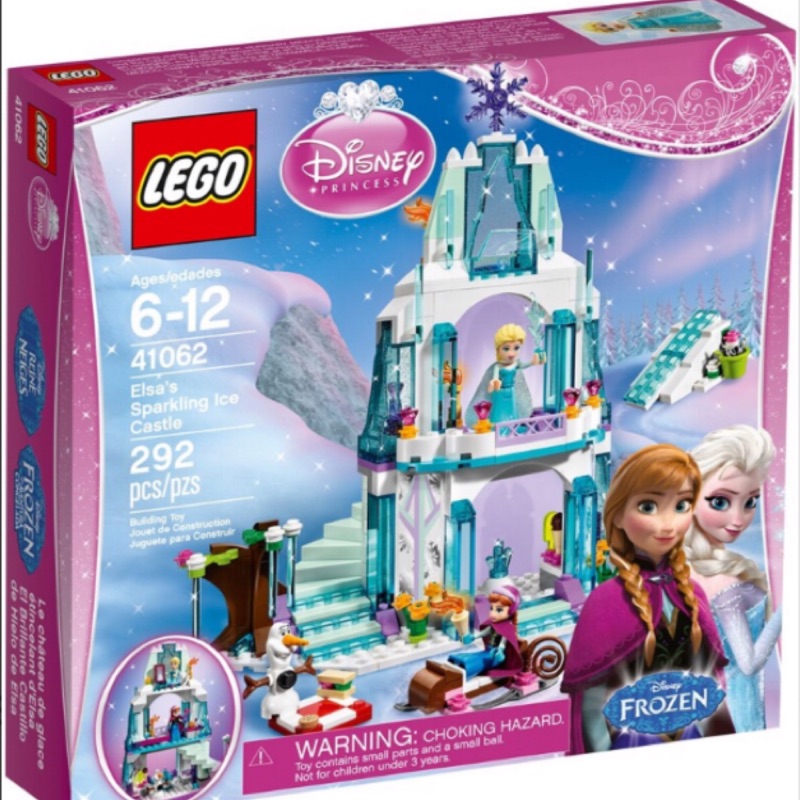 LEGO 樂高 41062  公主系列-冰雪奇緣 艾莎的閃亮冰雪城堡