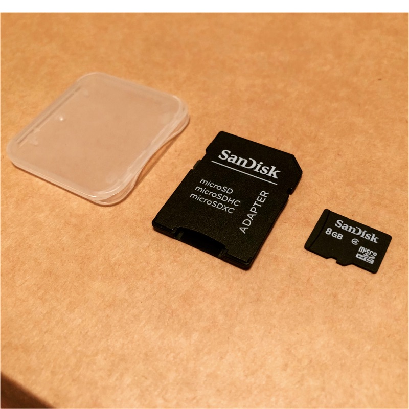 Sandisk micro SD 8GB （含SD轉接卡）