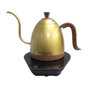 《茉林咖啡》免運 Brewista Artisan 600ml 《藤金色》細長嘴可調溫不鏽鋼電水壺 .