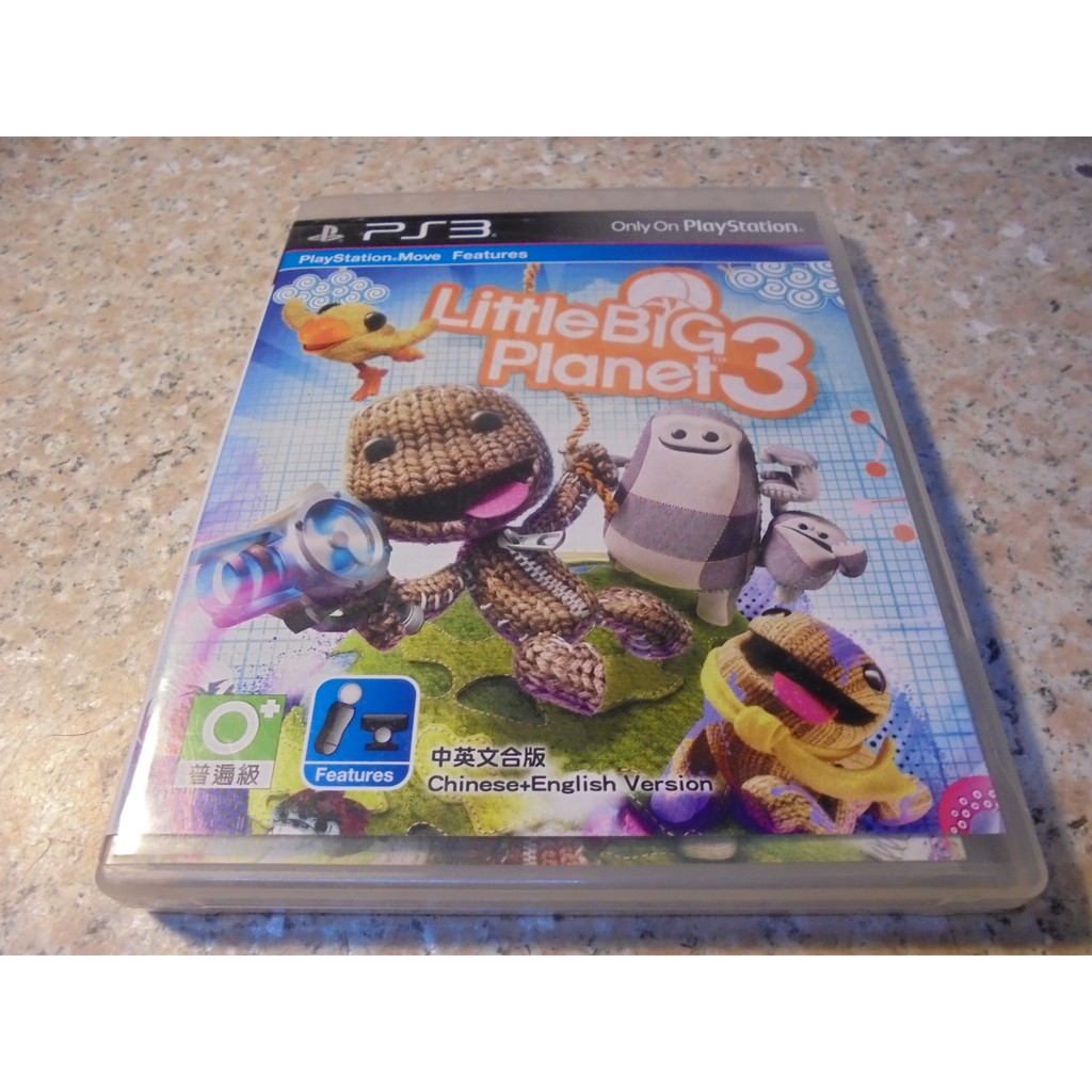 PS3 小小大星球3 LittleBigPlanet 3 中英合版 直購價900元 桃園《蝦米小鋪》