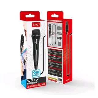 ipega品牌 Switch用 高品質 有線麥克風 JOYSOUND 3M 線上卡拉OK 【魔力電玩】