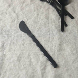 (小品日貨) 現貨在台 日本製 新潟燕三条 低調黑 霧面黑色 消光黑 不鏽鋼 餐刀 刀子 點心刀
