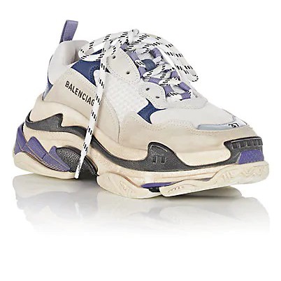 BALENCiAGA Triple S low top trainers White shoes men