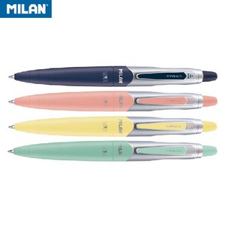 MILAN CAPSULE SILVER原子筆(藍)1.0mm_四色可選