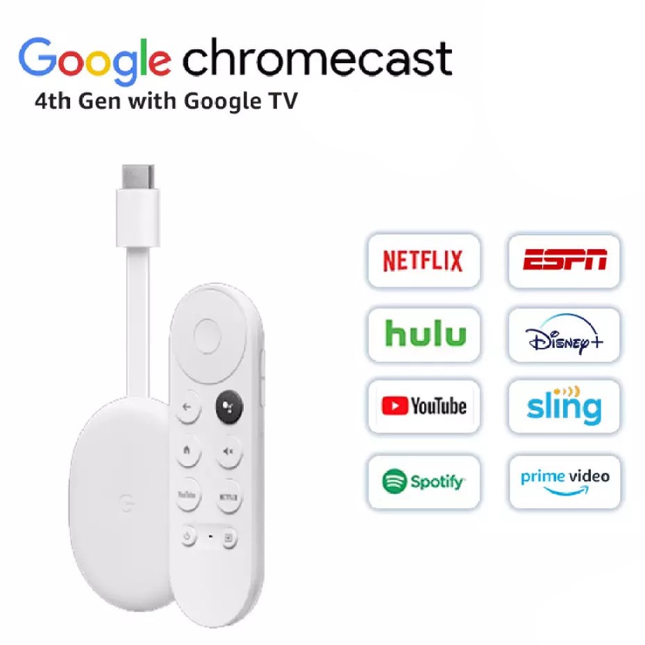 Chromecast 4代 第四代 Google TV 4K 電視棒 電視盒 智慧電視 媒體串流播放器