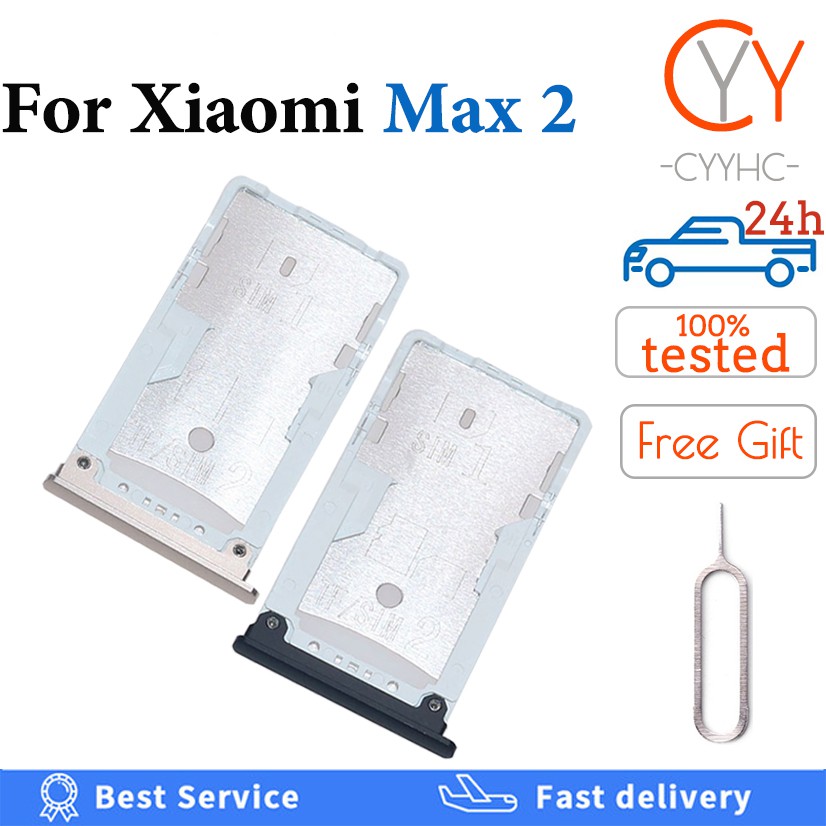 XIAOMI 全新高品質小米 Max 2 SIM 卡托盤插槽支架支架讀卡器更換零件