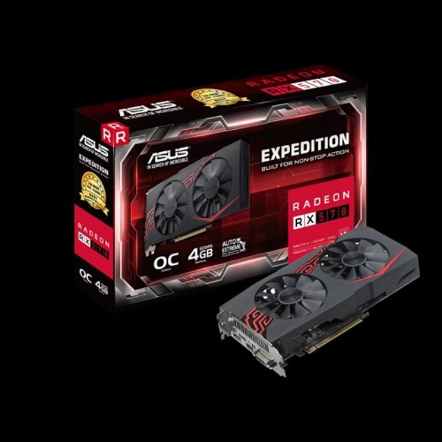 中壢 二手 保固內 ASUS 華碩 EXPEDITION RX570 4GB OC 顯示卡 中古 PCI-E