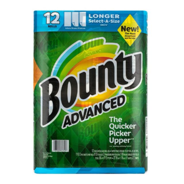 Bounty 隨意撕特級廚房紙巾101張X12捲(1239元)costco代購