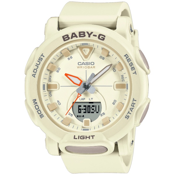 CASIO卡西歐Baby-G BGA-310-7A 戶外露營雙顯腕錶/奶油白41.8mm