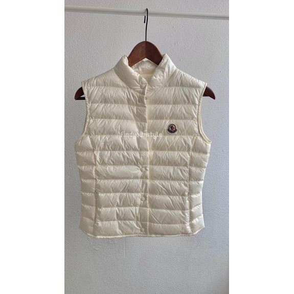 Findyourstyle 正品代購 moncler liane 白色扣式羽絨背心