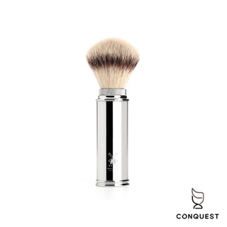 【 CONQUEST 】德國 MUHLE Travel Brush 31M20 刮鬍刷 旅行刮鬍刷 合成纖維 鉻銀金屬