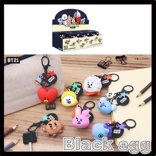 【黑蛋】現貨 BT21 公仔 盲盒-鑰匙圈 玩具 盲盒 MINI KIND 一中盒7入