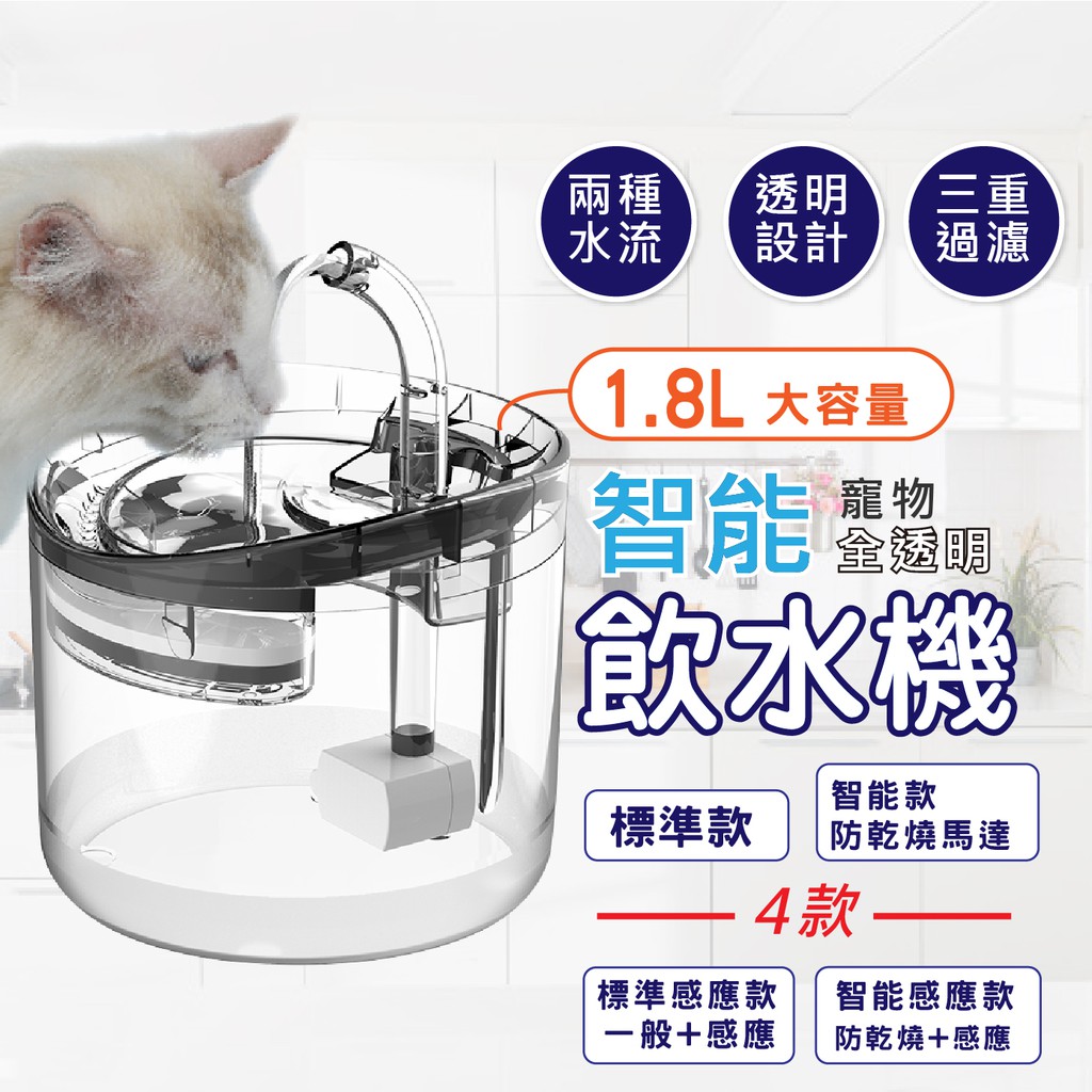 【IKA】台灣發貨 貓咪飲水機 寵物飲水機 過濾棉 活水機 靜音馬達 寵物智能飲水機 智能飲水機 寵物活水機