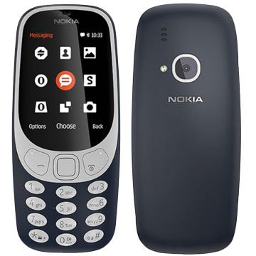 [全新] 原廠盒裝 諾基亞Nokia3310黑手機 2017 全新未拆封 經典外觀設計 2.4吋彩色熒幕 按鍵型手機