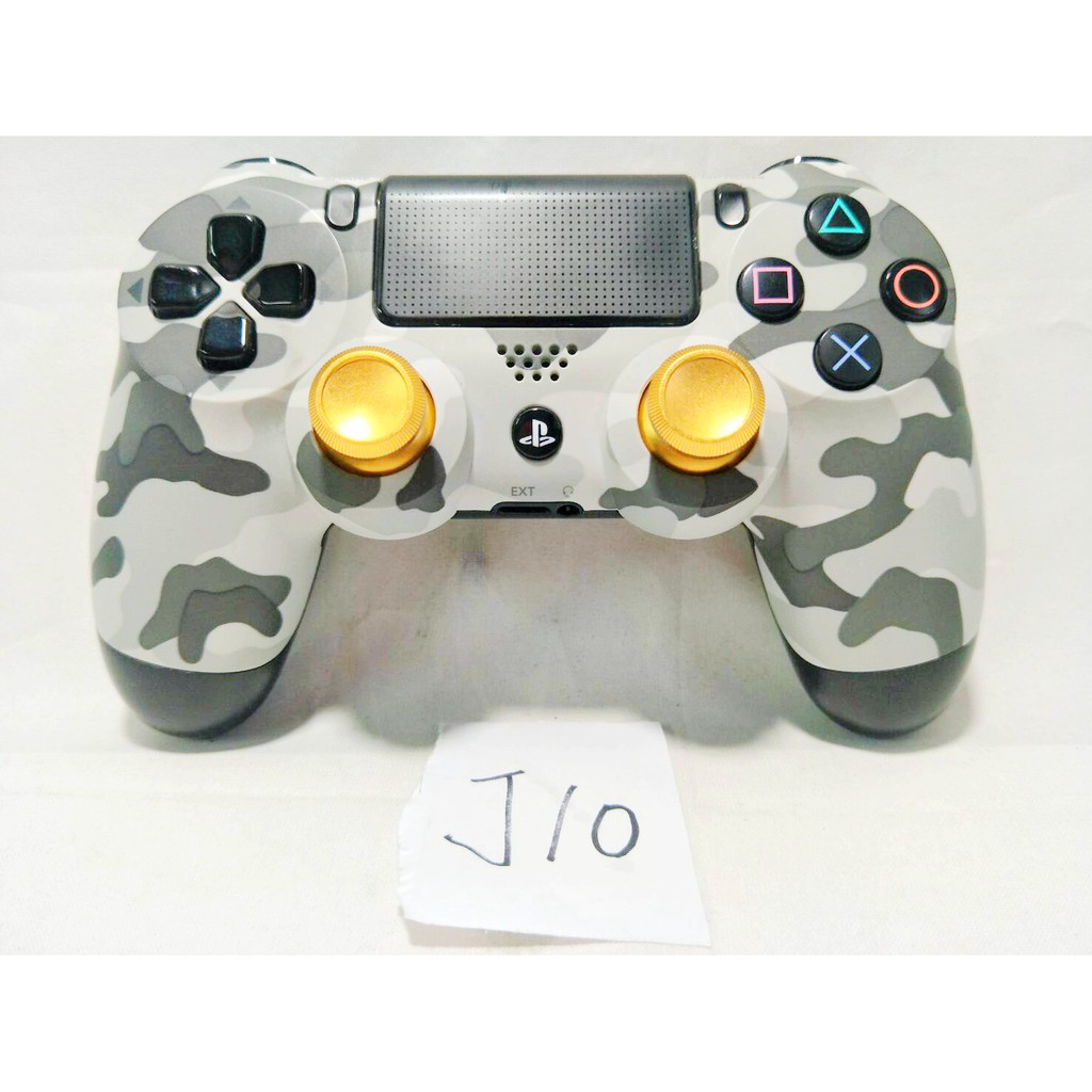 PlayStation SONY PS4 無線藍芽 豹紋色手把 j10組 已更換全新金屬金色特規類比頭