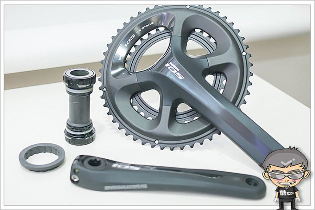 ╭◇酷榮單車◇036-097◇SHIMANO 105[FC-5800黑色]跑車2片50-34一體式大齒盤一組4290元