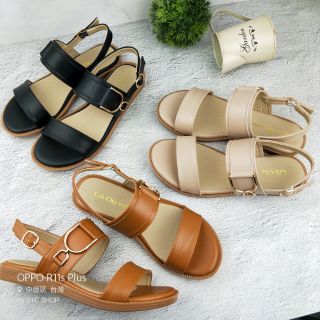 ZO-778👑台灣製👑女鞋 涼鞋 平底 一字帶 扣帶式 夏季必備 軟底 防滑