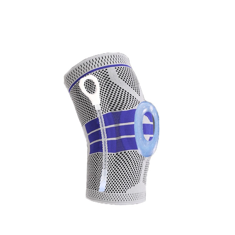 運動護膝 彈簧針織硅膠護膝 篮球騎行膝蓋護具 夏季戶外體育用品 包裹性 安全 LOGO客制化