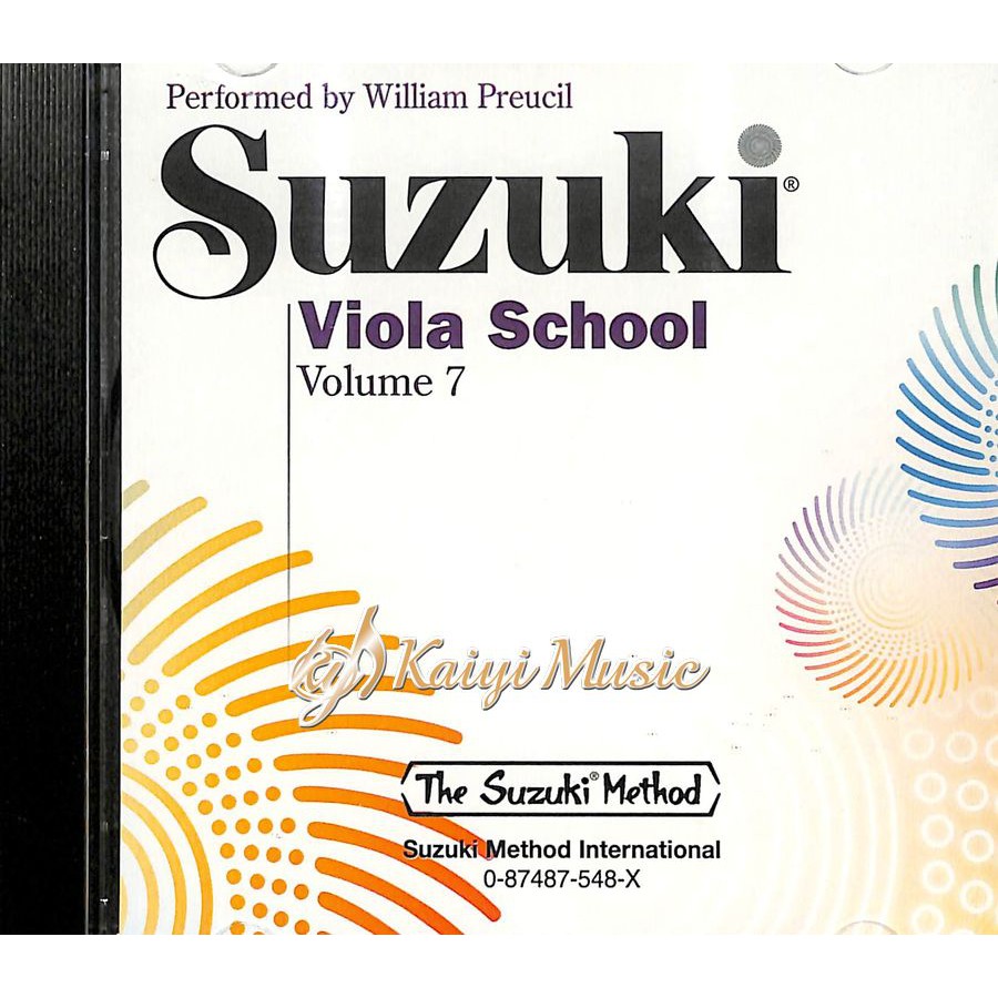 【凱翊︱AF】鈴木中提琴教本第7冊之〔CD〕Suzuki Viola School CD Vol. 7