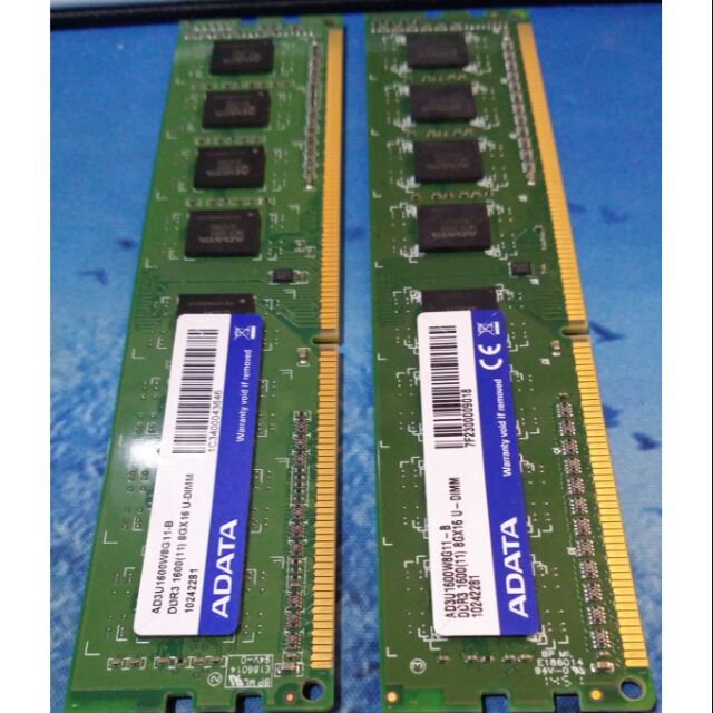 ADATA威剛 DDR3 1600 8G記憶體 X2(16G)