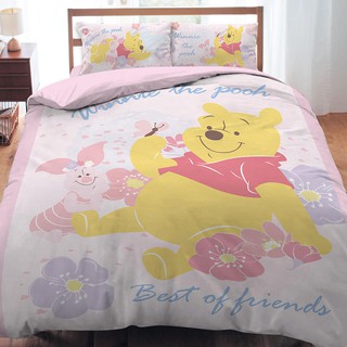 小熊維尼 粉紅季 粉 單人 雙人 床包組 薄被套 涼被 冬夏兩用被 正式授權 台灣製造 睡袋 枕頭套 午睡枕 枕頭