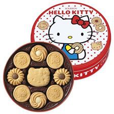 小葵麻麻日本代購 日本KITTY鐵盒餅乾(56枚入) 日本Kitty 零食 現貨！