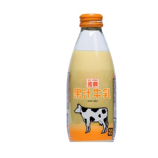 國農240ML果汁牛乳(玻璃瓶) 240ML/瓶 1箱(24瓶)