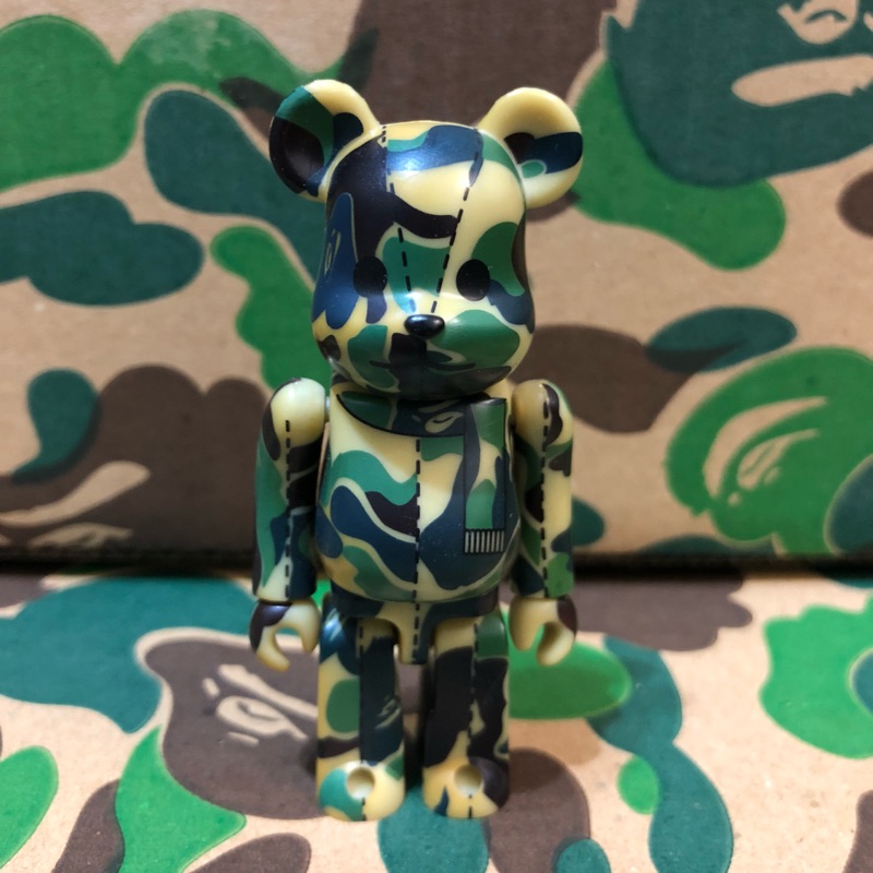 BE@RBRICK APE BAPE PLAY 初代 綠迷彩 100%