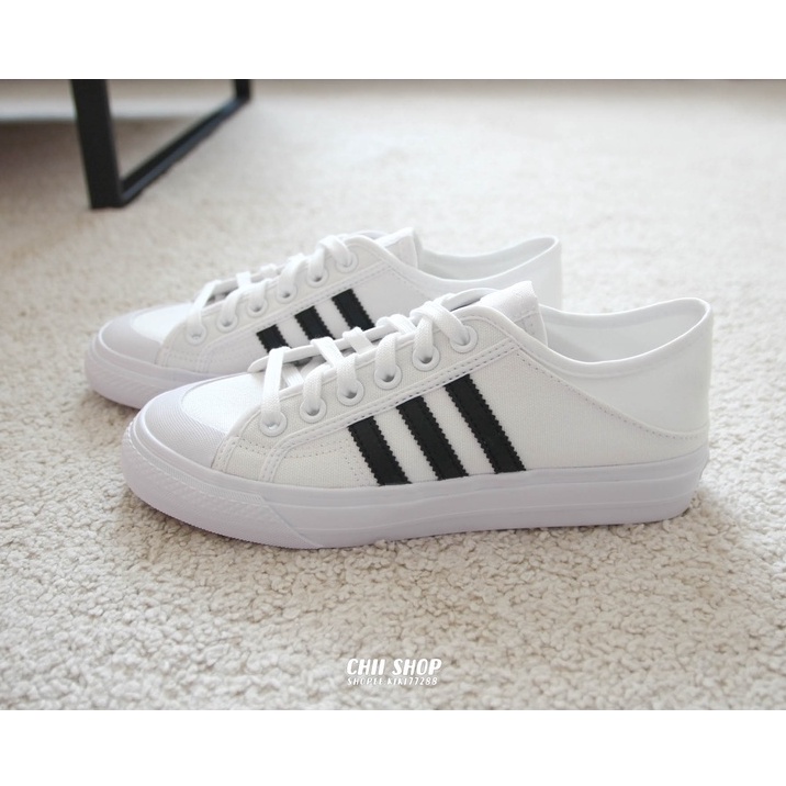 【CHII】零碼［25.5cm］韓國 adidas Collapsible Nizza LO 白色懶人鞋 H67375