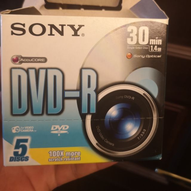 Sony DVD-口8cm 30min 1.4G  （5片）199元