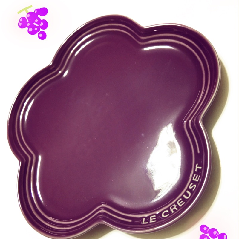 Le Creuset 深、淺野莓紫 大淺花盤