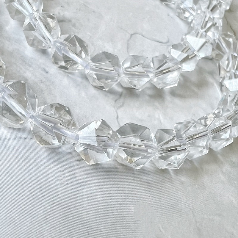 花路手作 天然白水晶星型切面切面水晶6mm 8mm 10顆 份 蝦皮購物