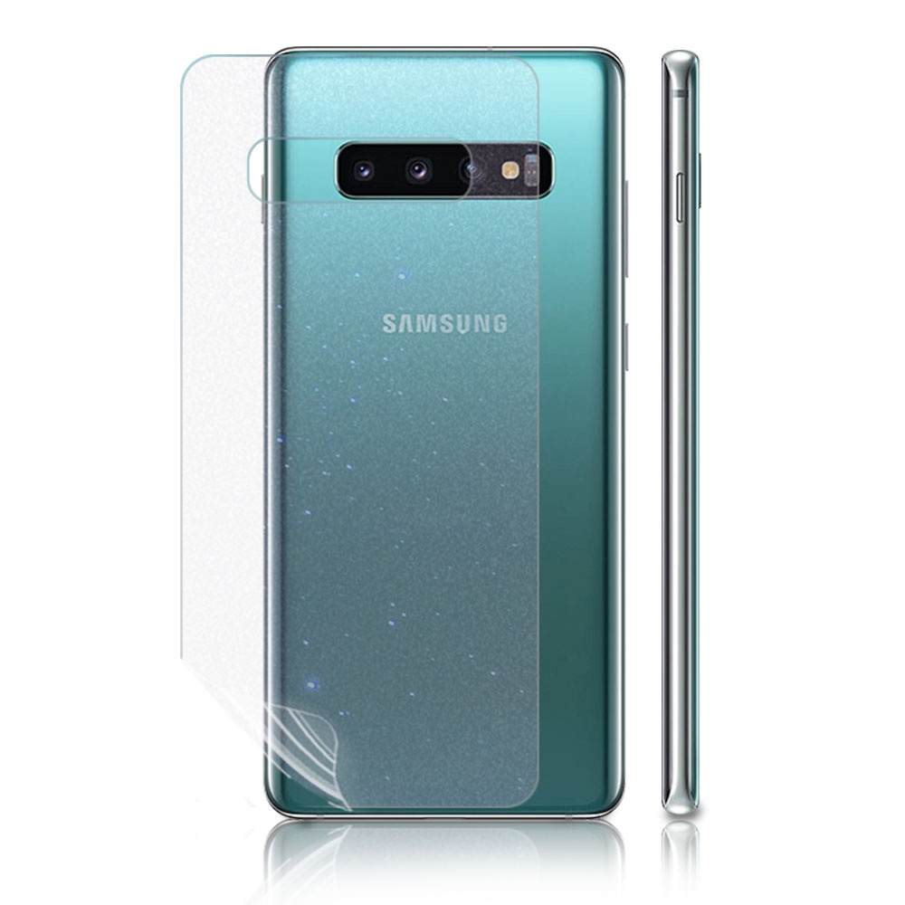 【大螢膜PRO】三星S10+頂級手機背面包膜  鑽石款 高規犀牛皮螢幕抗衝擊修復膜Samsung
