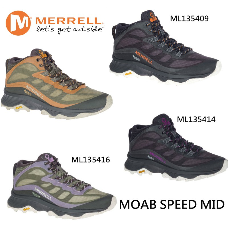 2023美國 MERRELL最新款 MOAB SPEED MID GORE-TEX 男女款多功能 防水 登山鞋健走鞋