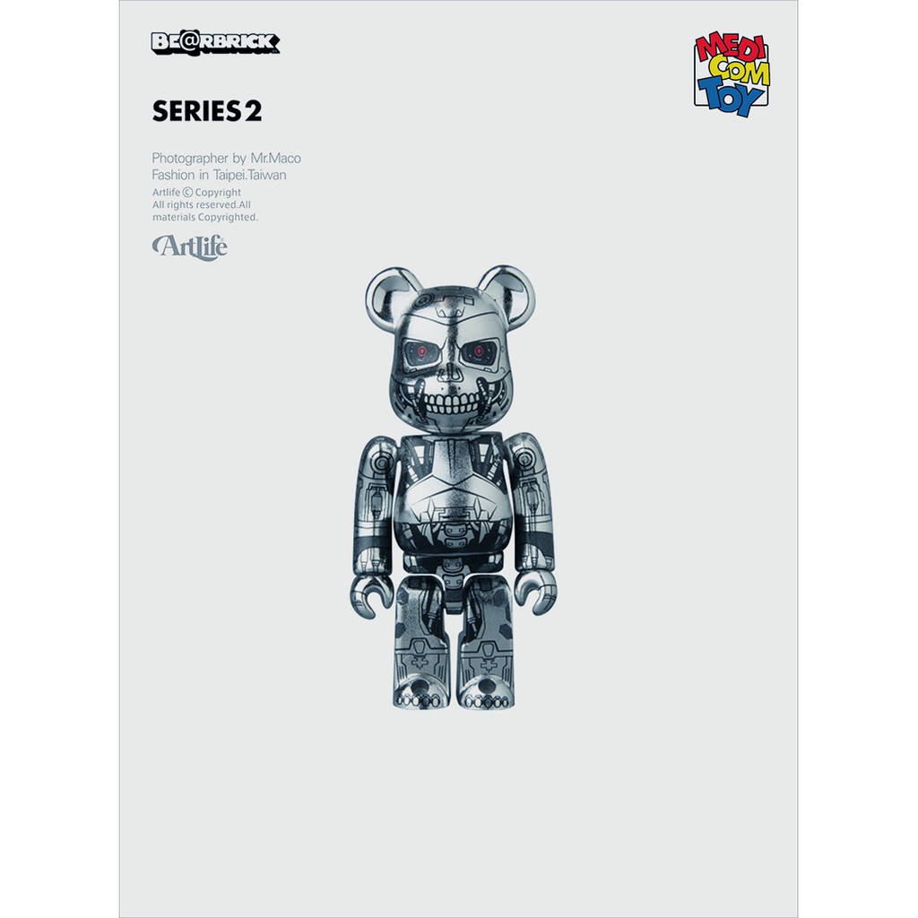 ArtLife @ MEDICOM 2016 BE@RBRICK 100% 32代 T800 魔鬼終結者