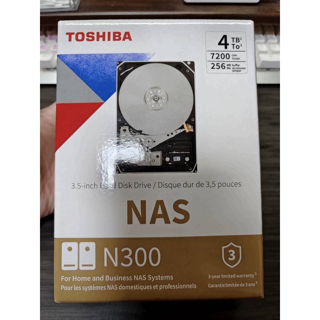 賣全新Toshiba NAS N300 硬碟 4T 4TB