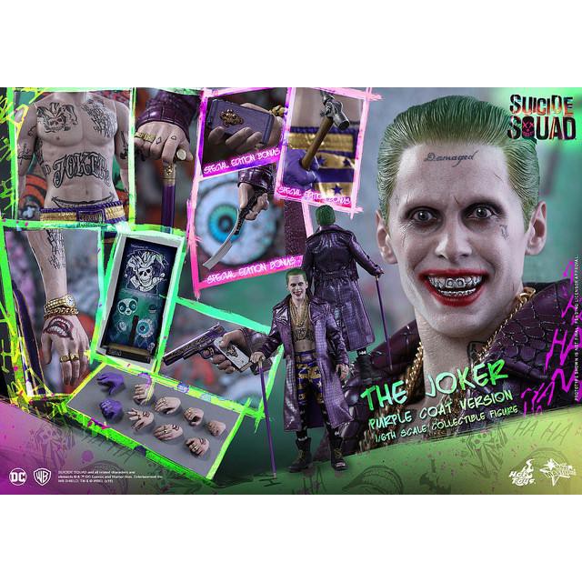 現貨 運輸箱未拆 只有一隻 Hot Toys MMS382 自殺突擊隊 紫色大衣 JOKER 小丑 (特別版)