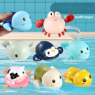 夏季寶寶浴室洗澡玩具小海豚游泳小烏龜兒童鏈條玩具