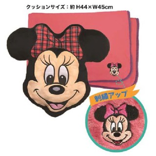 現貨 日本迪士尼米妮棉毯+抱枕