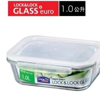 【樂扣樂扣LOCK&LOCK】玻璃保鮮盒1000ML LLG445 雜米芽Zarmiya