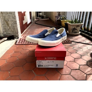 CONVERSE 1970 ALL STAR Deck '67 懶人鞋 Slip On 藍 奶油底 黑標 24.5