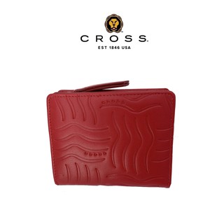 CROSS 頂級 小牛皮 女用 短夾 零錢包 第一夫人系列 附 送禮 提袋 (經典紅 全新 專櫃 展示品) 限量2折