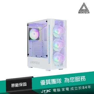 MONTECH 君主 X1 玻璃透側 ATX電腦機殼《白》