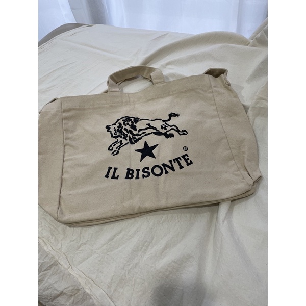 IL BISONTE 帆布側背包