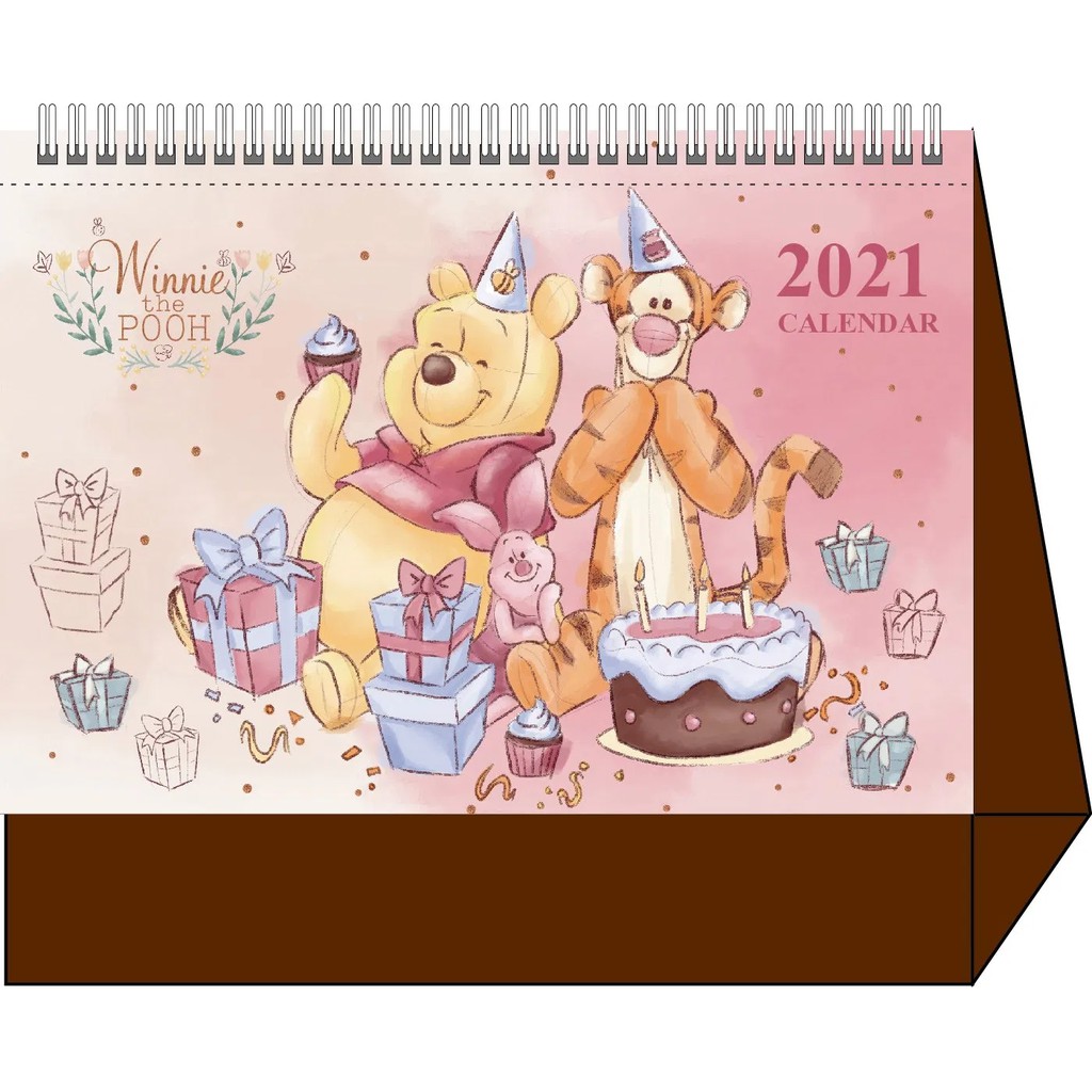 ✨現貨閃電出✨ 小熊維尼桌曆 線圈桌曆 2021桌曆 32頁精裝 Winnie the Pooh Calendar