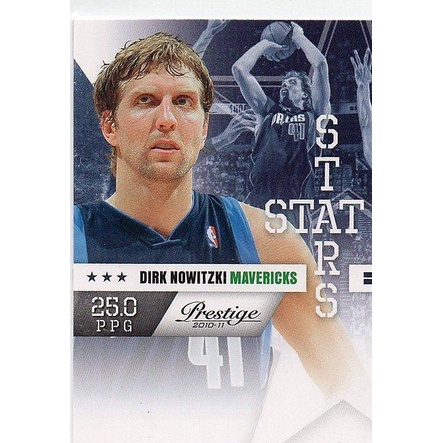 NBA 球員卡 Dirk Nowitzki  2010-11 Prestige Stat Stars