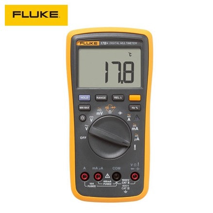 Fluke 17B+ 自動量程數字探針萬用表儀表溫度和頻率