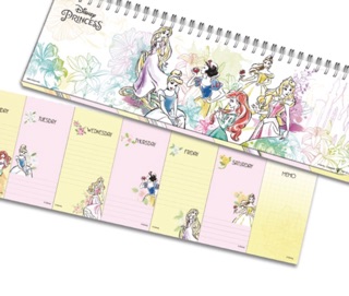 (現貨)公主週計畫本 週計畫本 白雪公主 行事曆 長髮公主 愛麗絲 小美人魚 愛麗兒 桌曆 週曆 公主系列 Alice