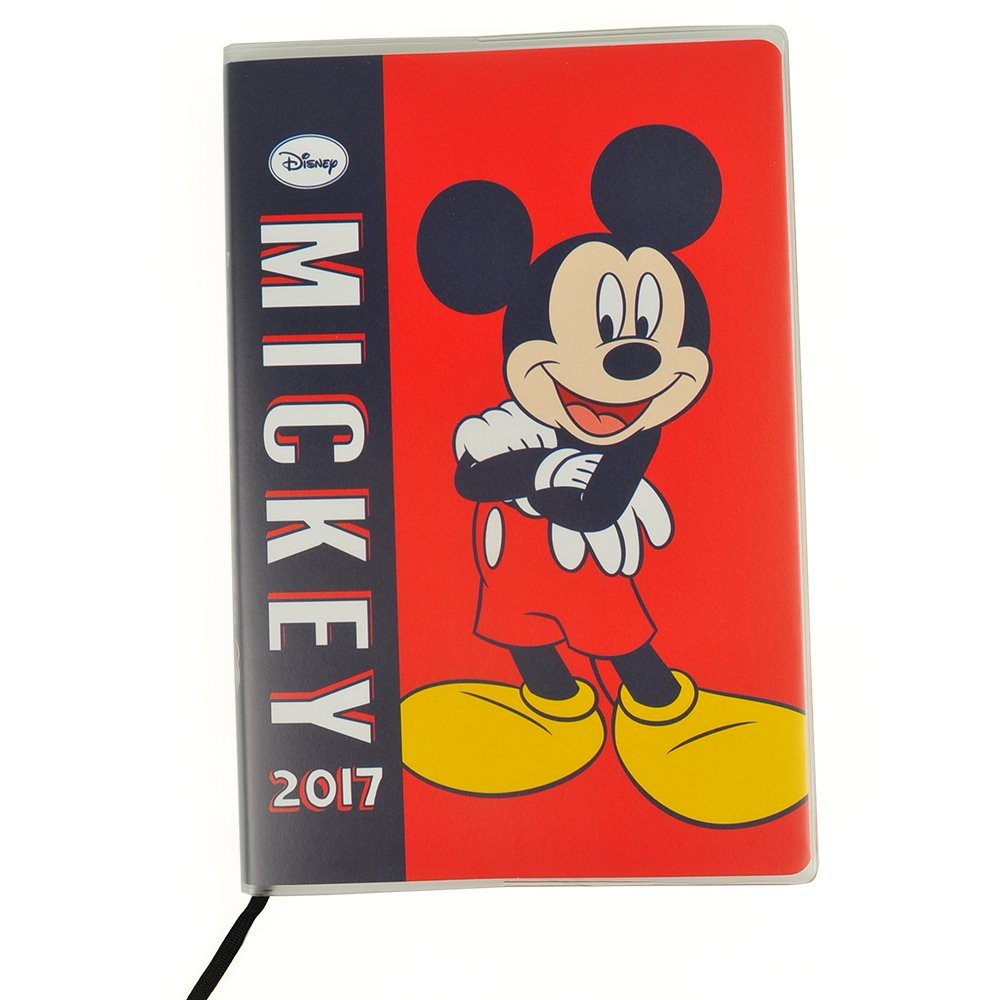 《可愛通販》Disney 米奇 2017跨年日誌本 2016.09-2017.12《紅‧米奇‧A款》B6