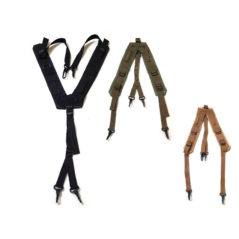 【快易購 附發票】Okali 高品質戰術Y帶、負重背帶、Y型吊帶(可搭配腰封、S腰帶使用)(綠色/黑色/泥色)